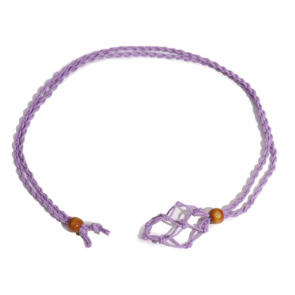 Collier à cordon pour pierre précieuse 45 cm/18 pouces - Violet