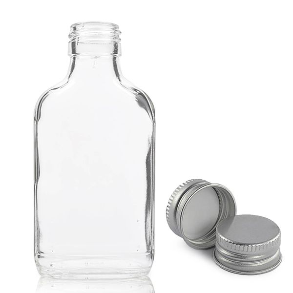 350ml Klar Glasflaska med Aluminiumlock