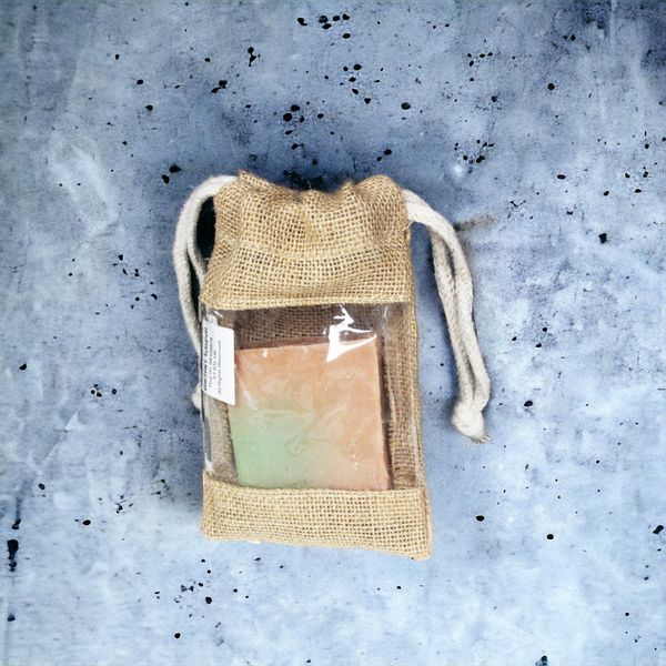 Sachet en Jute avec Fenêtre