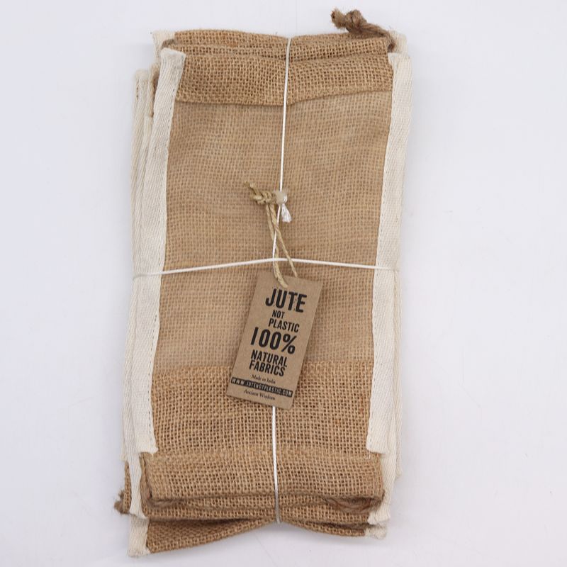 Pochette Jute Lavé Lrg - 26x15cm