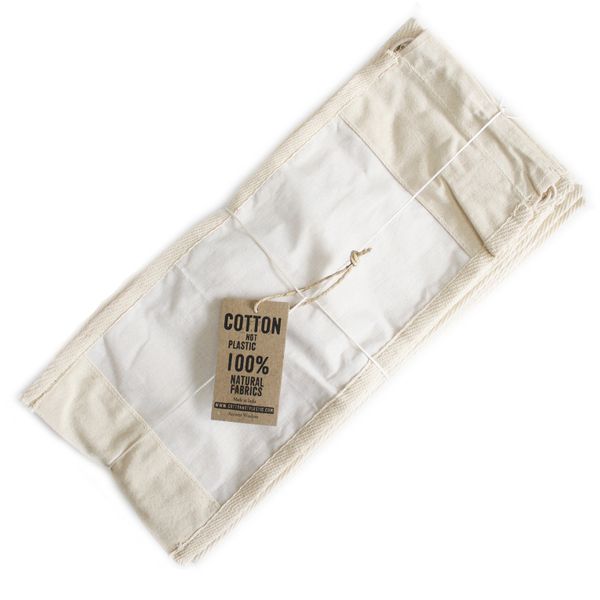 Natural Pouches with See-through Cotton Window
