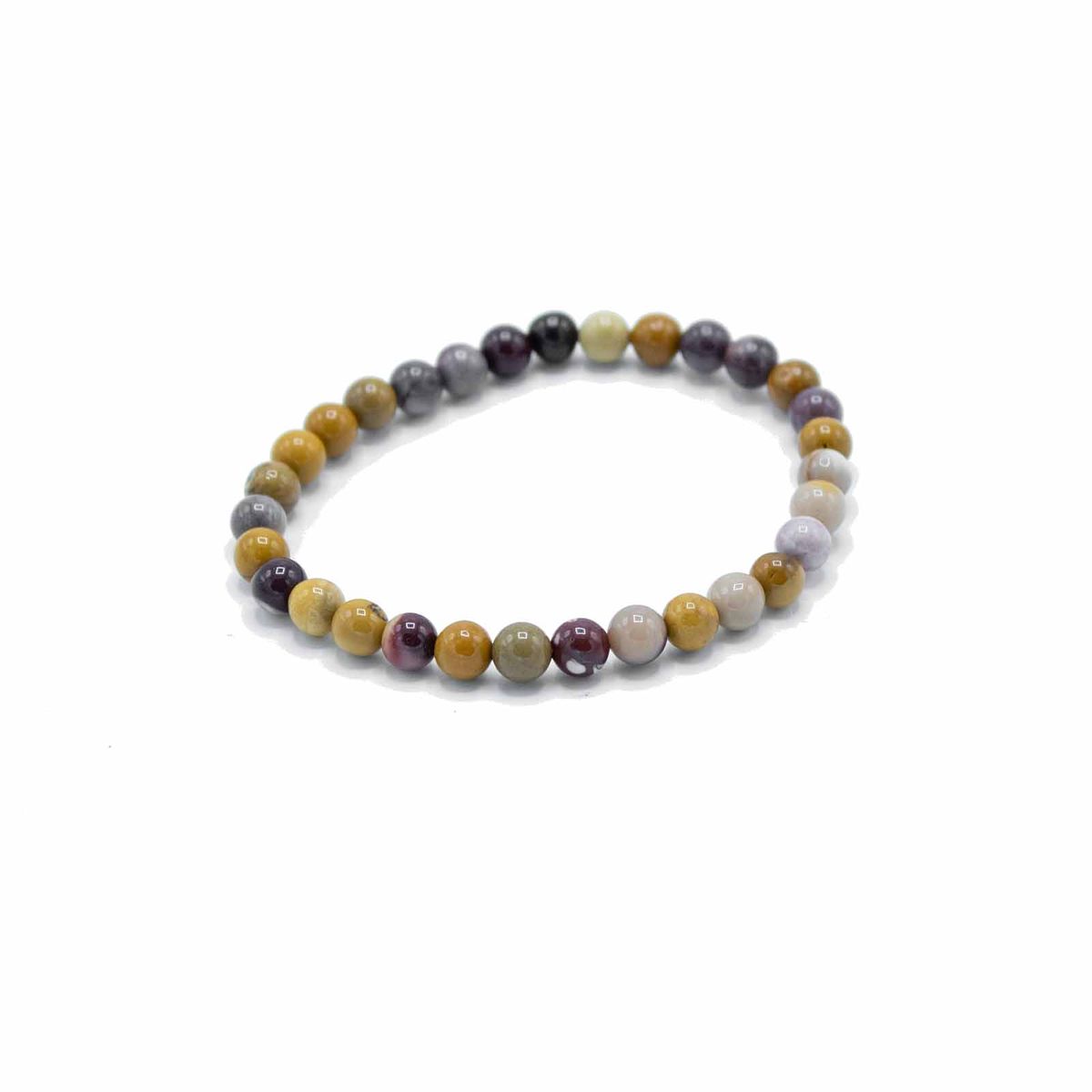 Pulseira de manifestação com pedras preciosas - Mookiate raro - Sabedoria