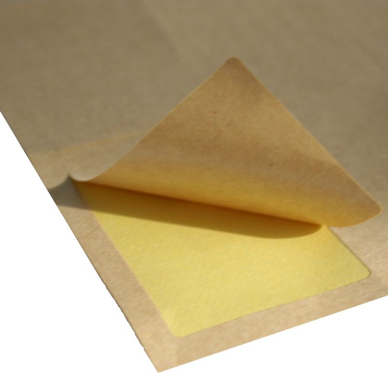 Kraft Marron - 18 Étiquettes A4 Bords Ronds