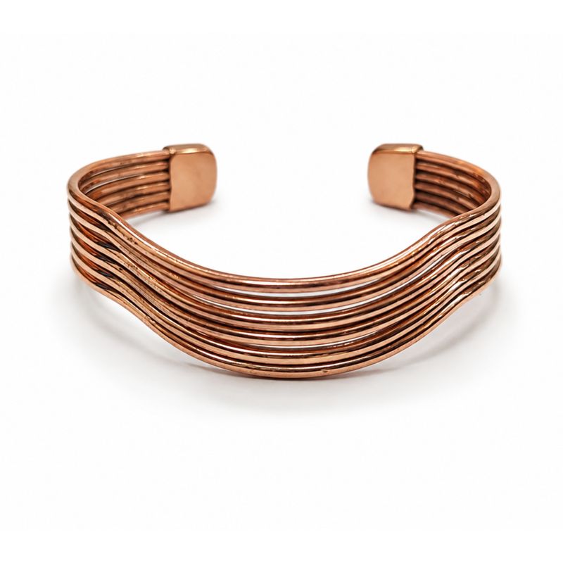 Koppar Elemental Waves-armband (blandade)