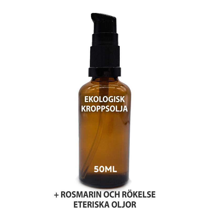 Huile Corporelle Bio 50ml - Romarin et encens - Sans étiquette