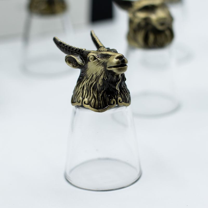 Gift Set of 12 Bottom Up Shot Glasses (25ml) - Forest & Mystical Creatures