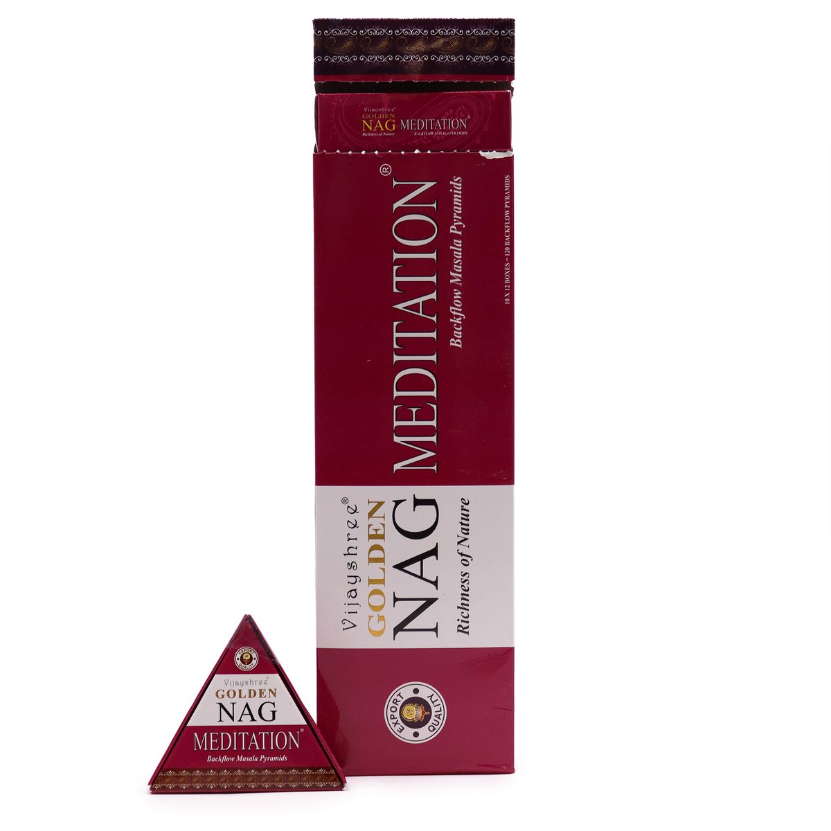 cones de incenso Refluxo Inverso Jumbo Dourado Nag