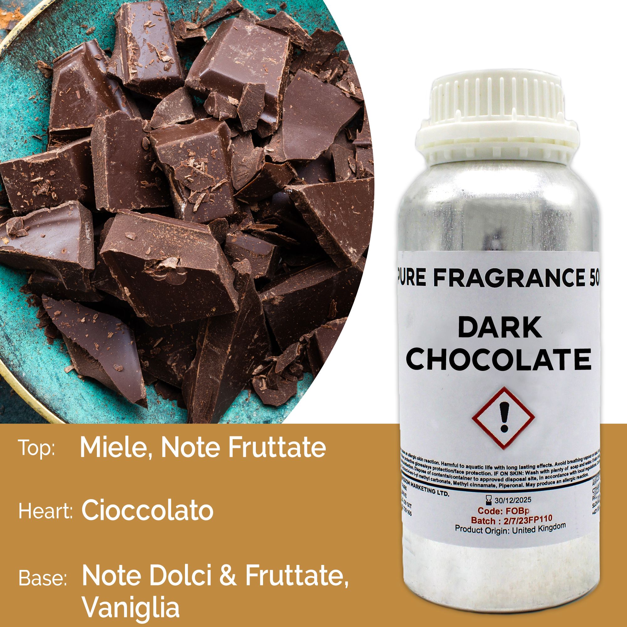 Fragranza Pura 500g - Cioccolato Fondente