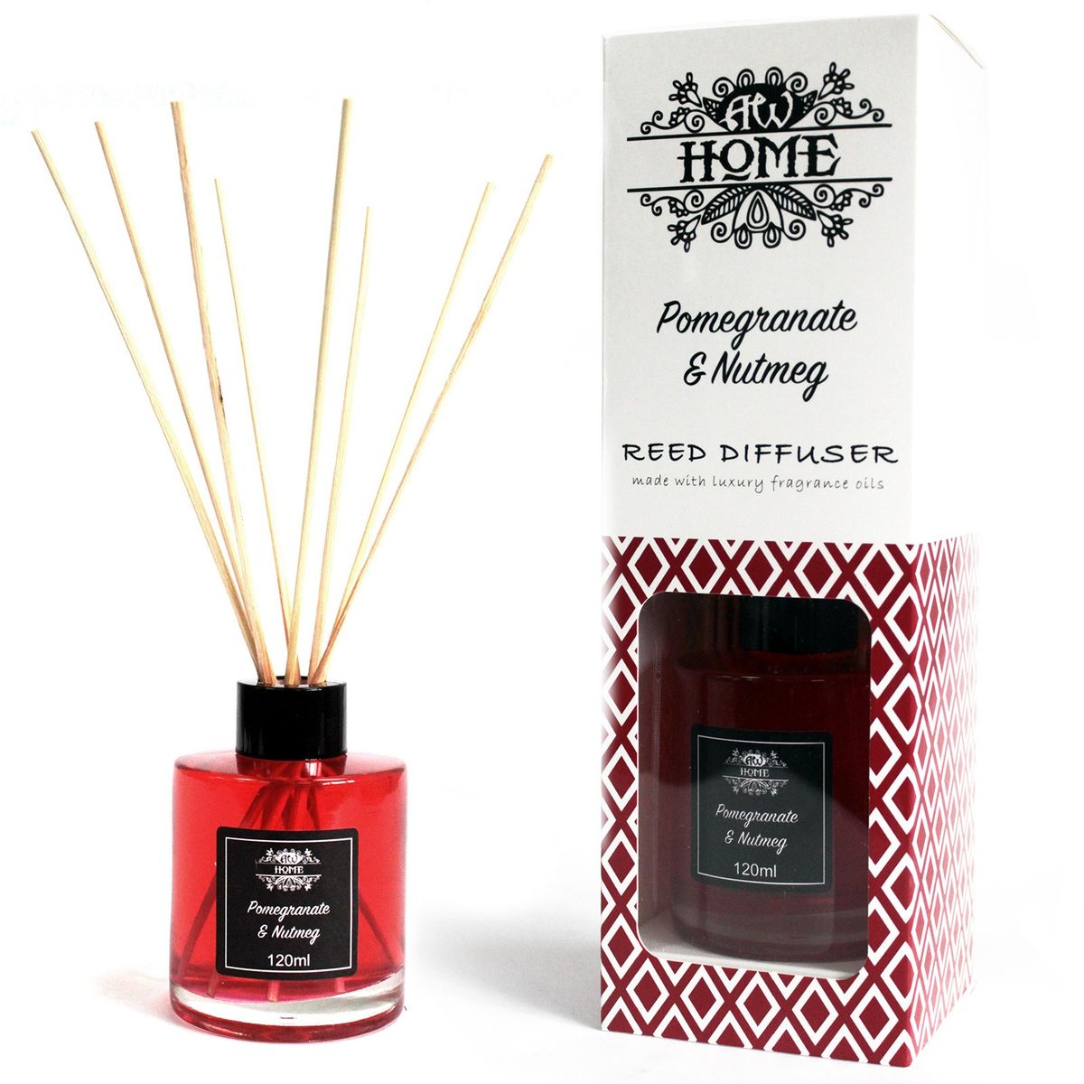 Difusor aromático 120 ml - romã e noz-moscada
