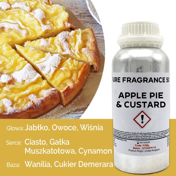 Olejek Zapachowy Czysty 500 ml - Ciasto Jabłkowe z Budyniem
