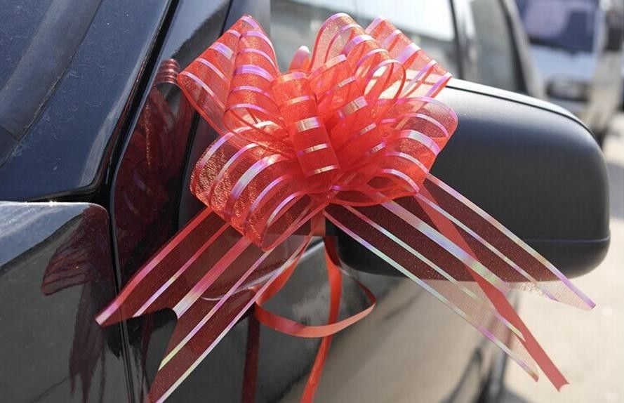 Organza Pull Bows - Purple (pkt/ 10)