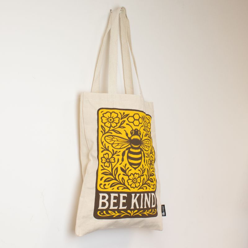 Iconic Toni Tote Bag - Bee Kind (41x31cm) - Natural 10oz