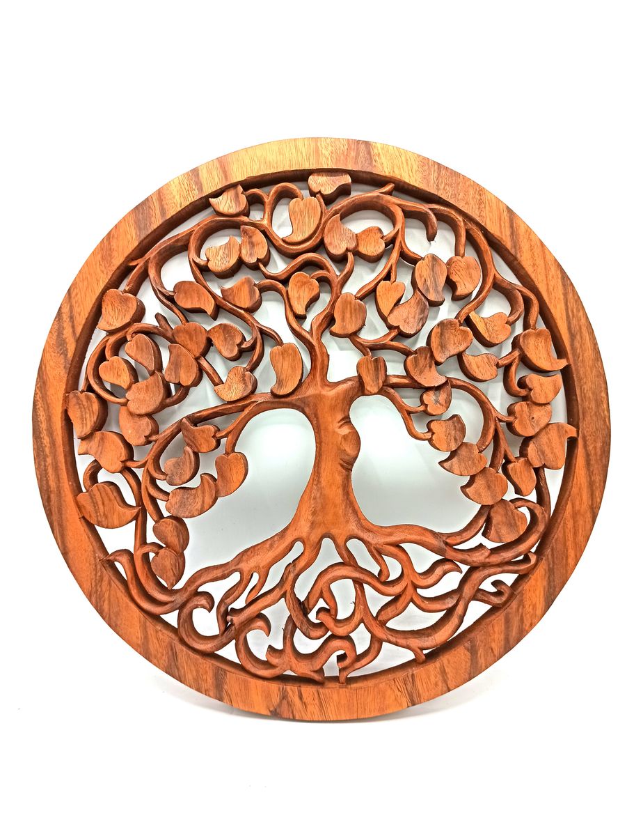 Painel de madeira - Árvore da Vida Amor - 40 cm