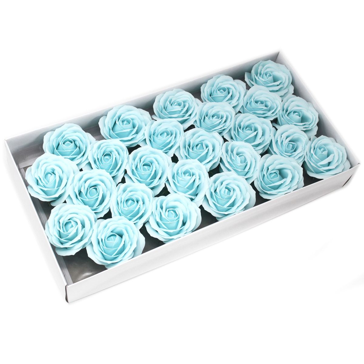 Flor decorativa grande para trabalhos manuais - azul-celeste