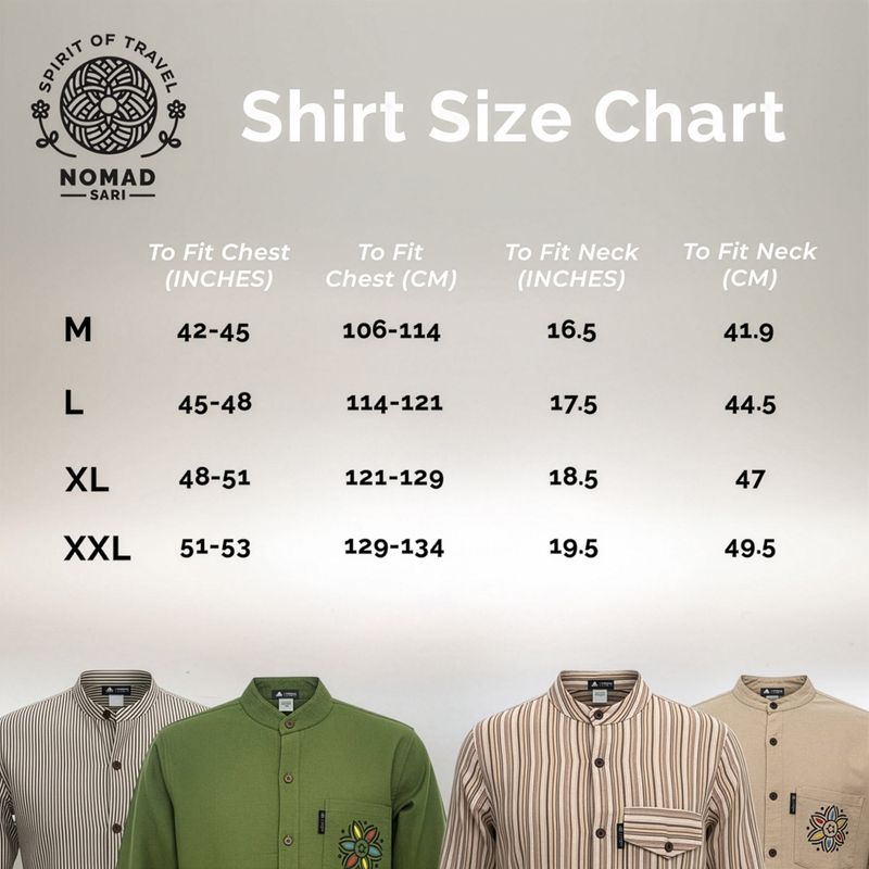 Nomad Sari Grandad Shirt - Brown Beige - XL