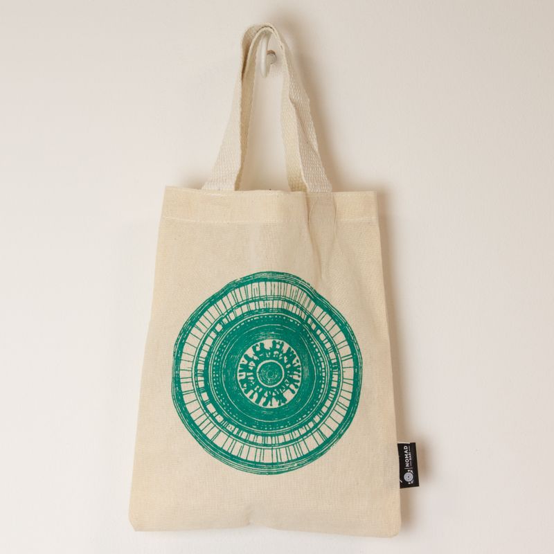 Iconic Mini Gift Tote Bag - Urban Mandala (4 assorted colours) - (25x20cm) - Natural 4oz