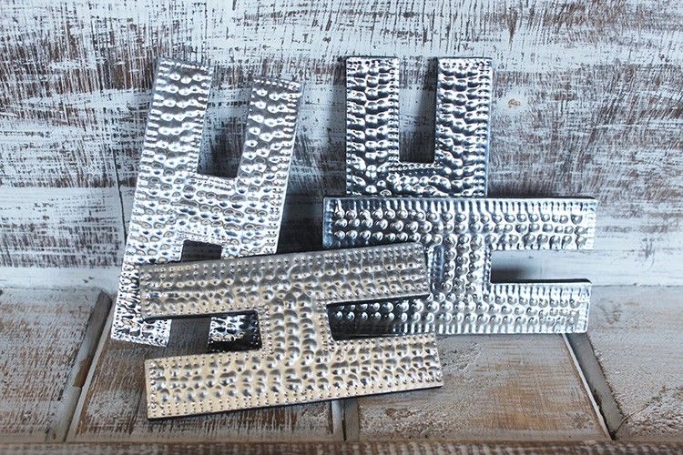 Petites Lettres en Aluminium – H