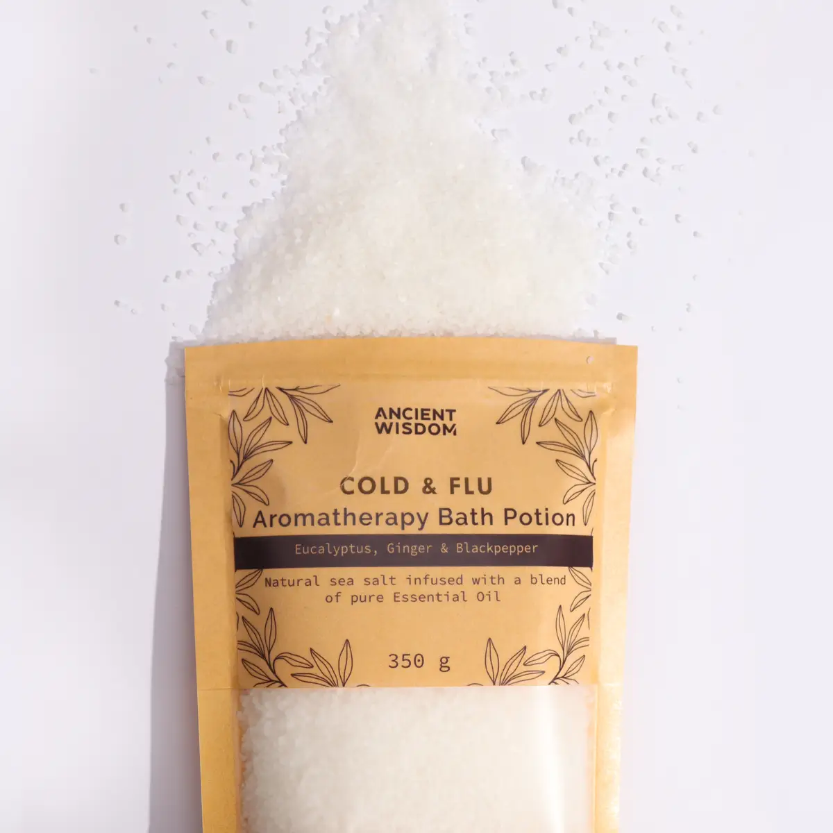 Aromatherapy Bath Potion in Kraft Bag 350g - Colds & Flu — Bath · GlowDuty apothecary