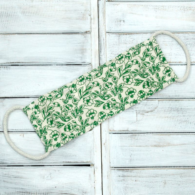 Empty Cotton Wheat Bags with Rope Handles - Floral Patterns