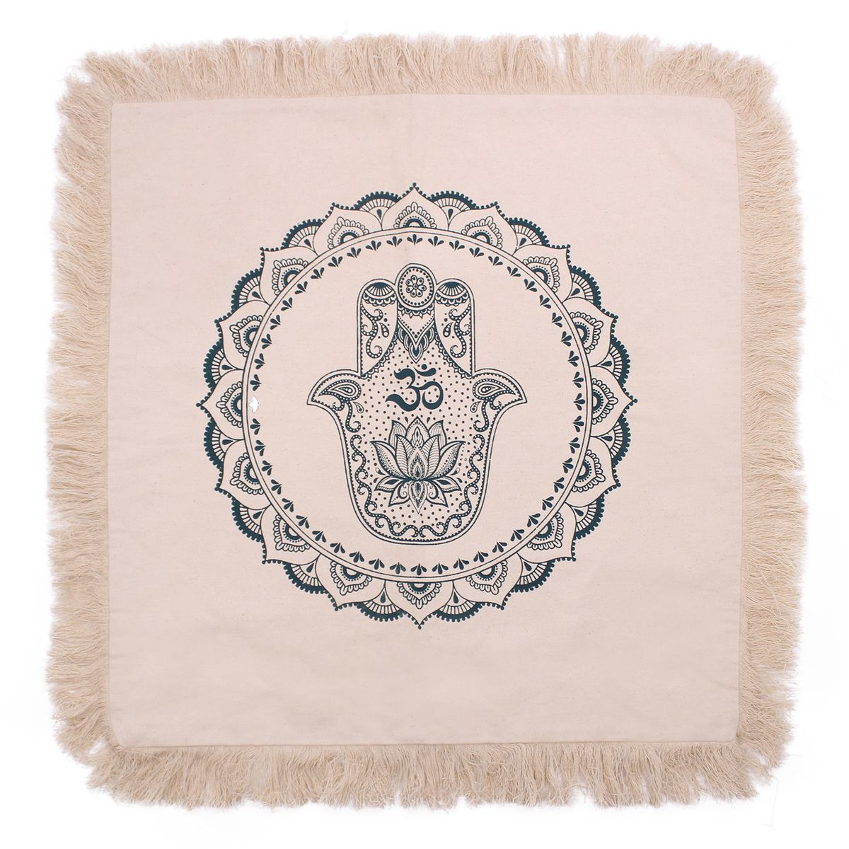 Almofada Hamsa Mandala - 60x60 cm - verde