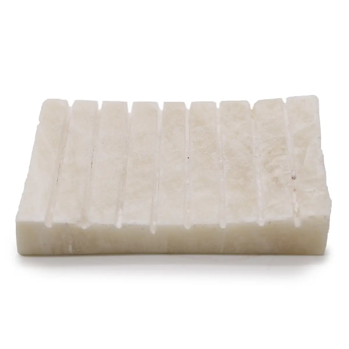 White Onxy Ridged Soap Dish — Soap Dishes · GlowDuty apothecary