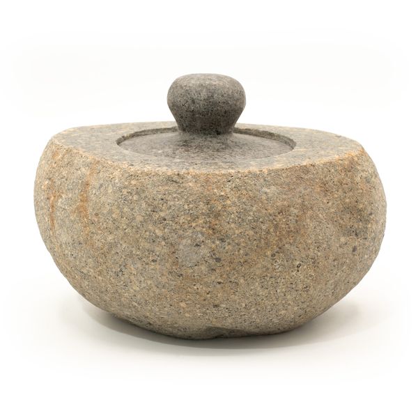 Maceta de piedra de río natural para enraizamiento - Grande (aprox 15x12cm)