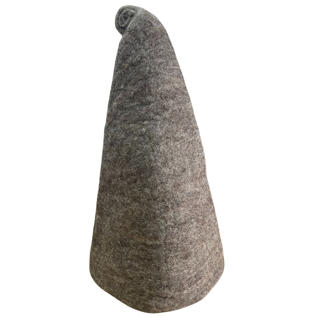 Chapéu de mago de sauna em feltro - Castanho natural