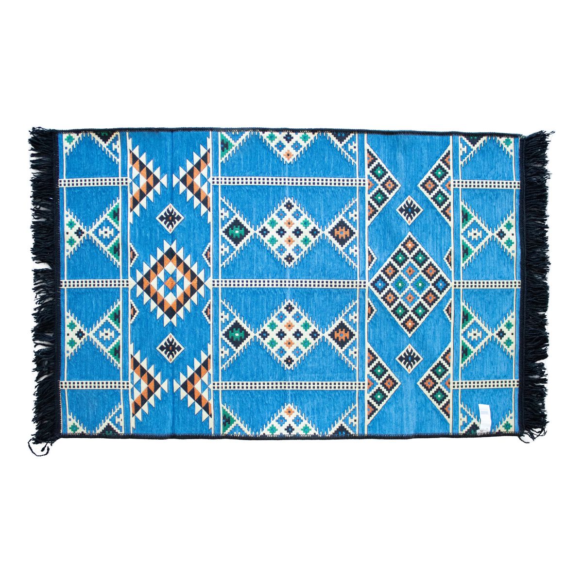 Tapete Kilim 125x80 cm - Azul-celeste