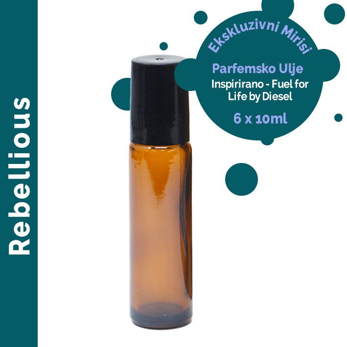 10ml Jemný Vonný Parfémový Olej bez Etikety - Rebelský