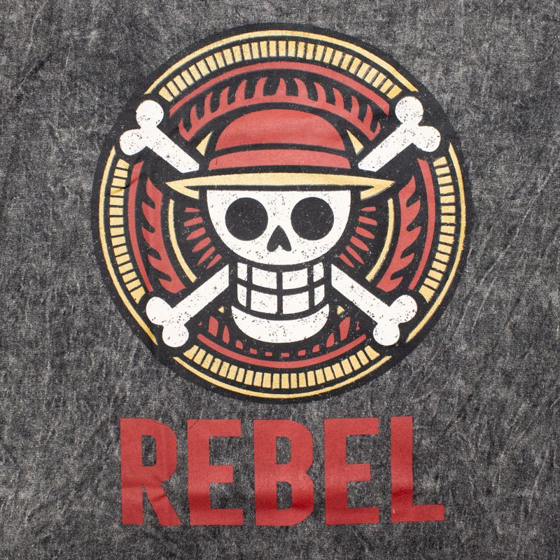 Nomad Sari Camiseta de algodón lavado a piedra - Rebel - Carbón - Pequeño
