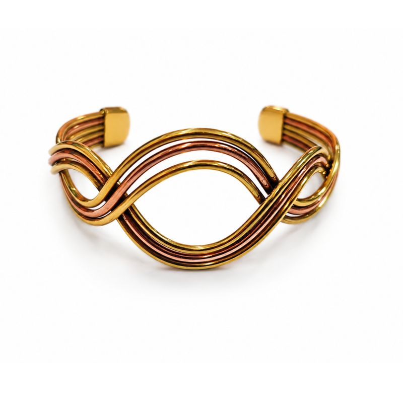 Koppar Elemental Waves-armband (blandade)