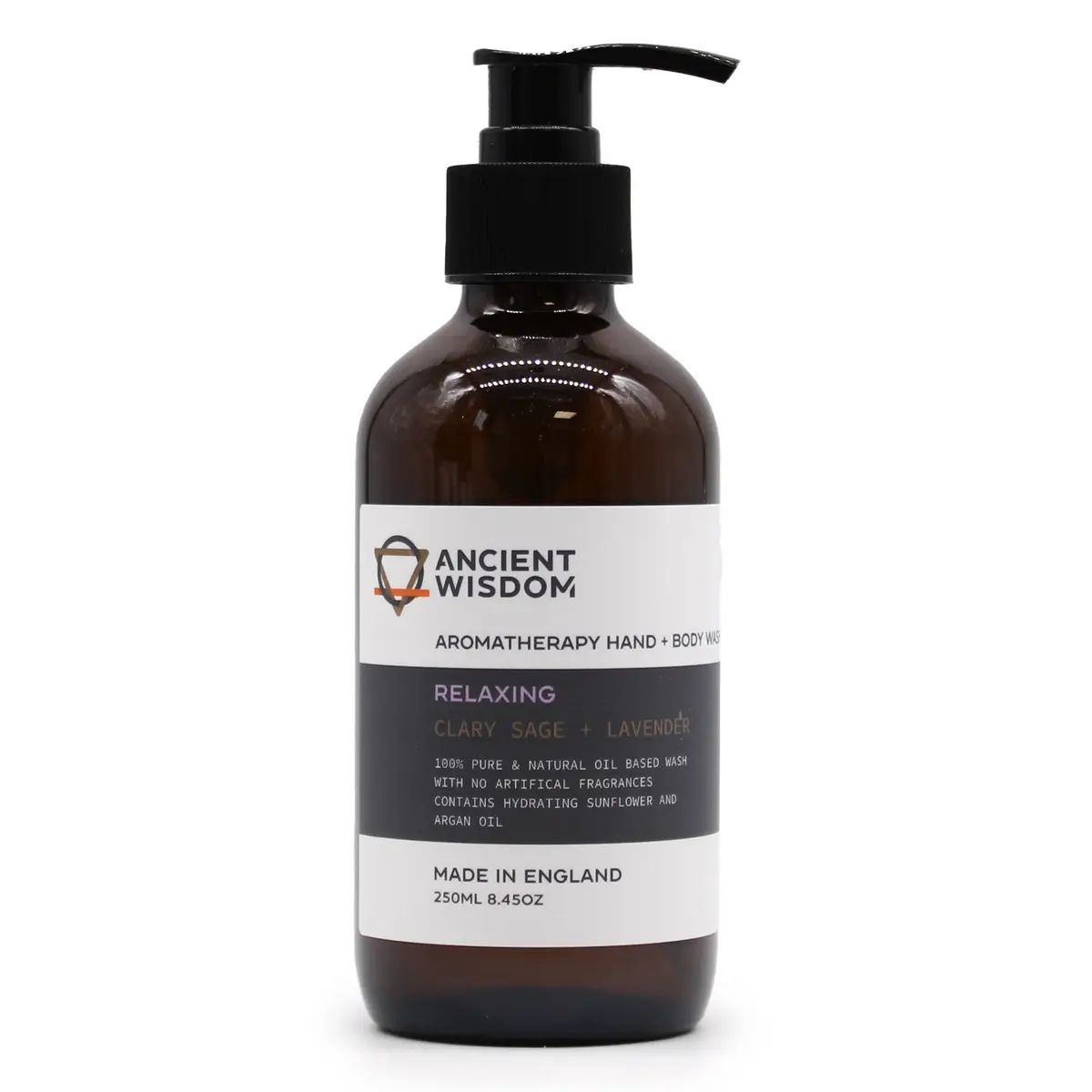 Clary Sage & Lavender Hand & Body Wash 250ml — Body · GlowDuty apothecary