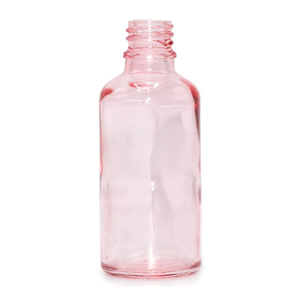100 ml розово-розова стъклена бутилка с капкомер