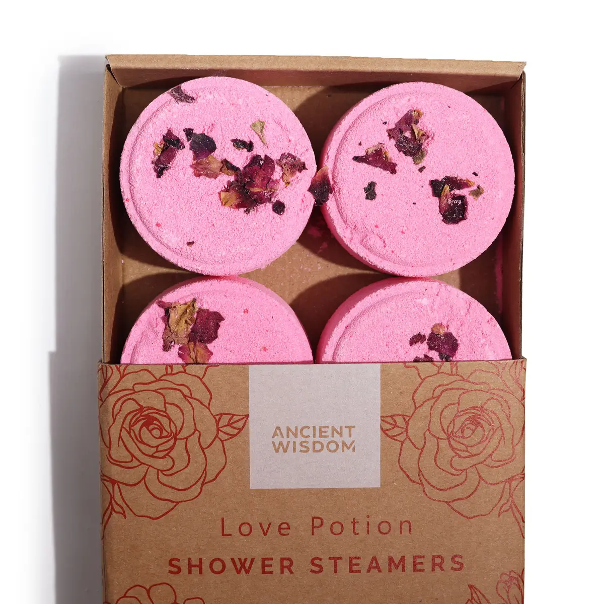 Zen Shower Steamers - Therapy Wellness Quartet - Love Potion (Pinky Red) — Bath · GlowDuty apothecary