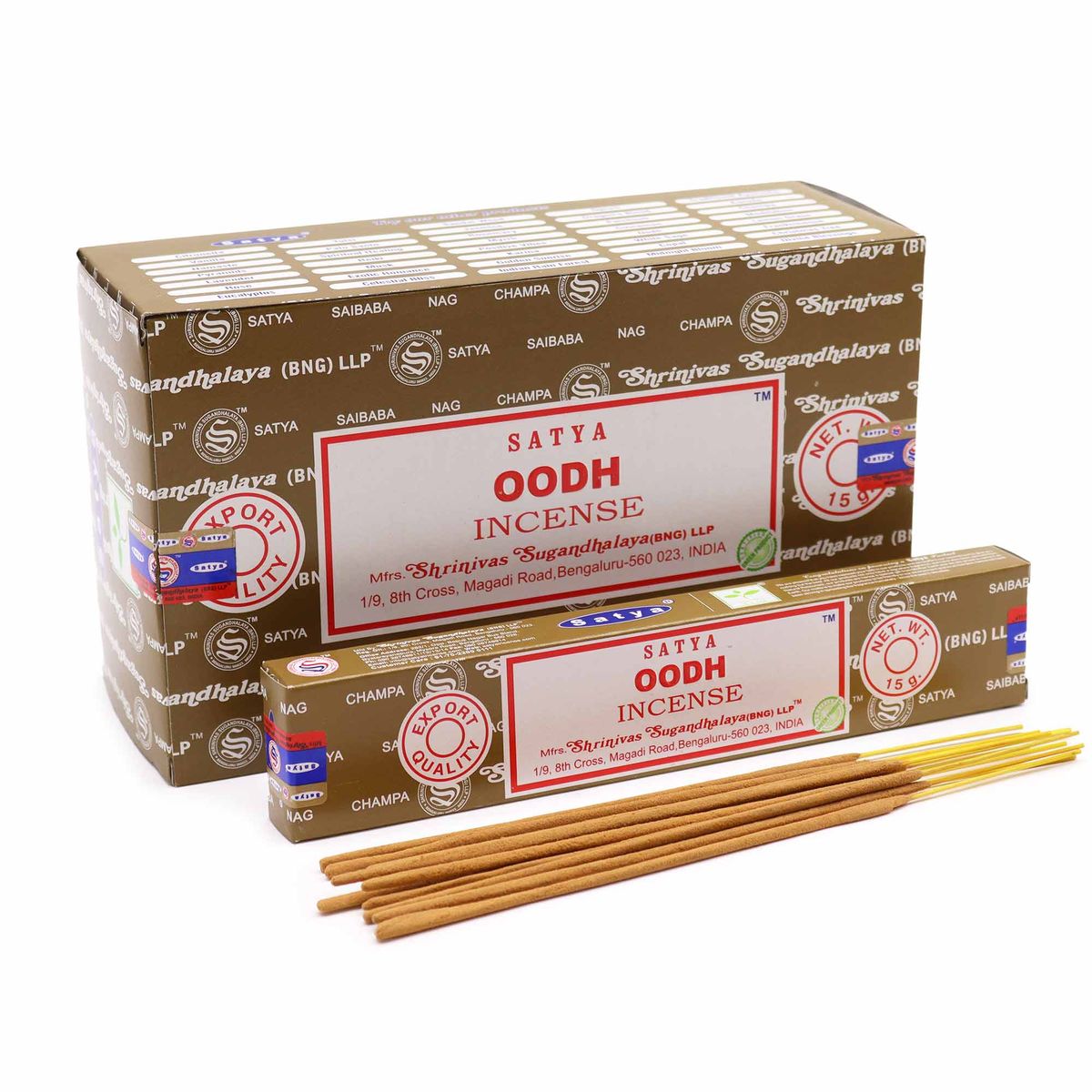Bastões de incenso Satya 15 g - Oodh