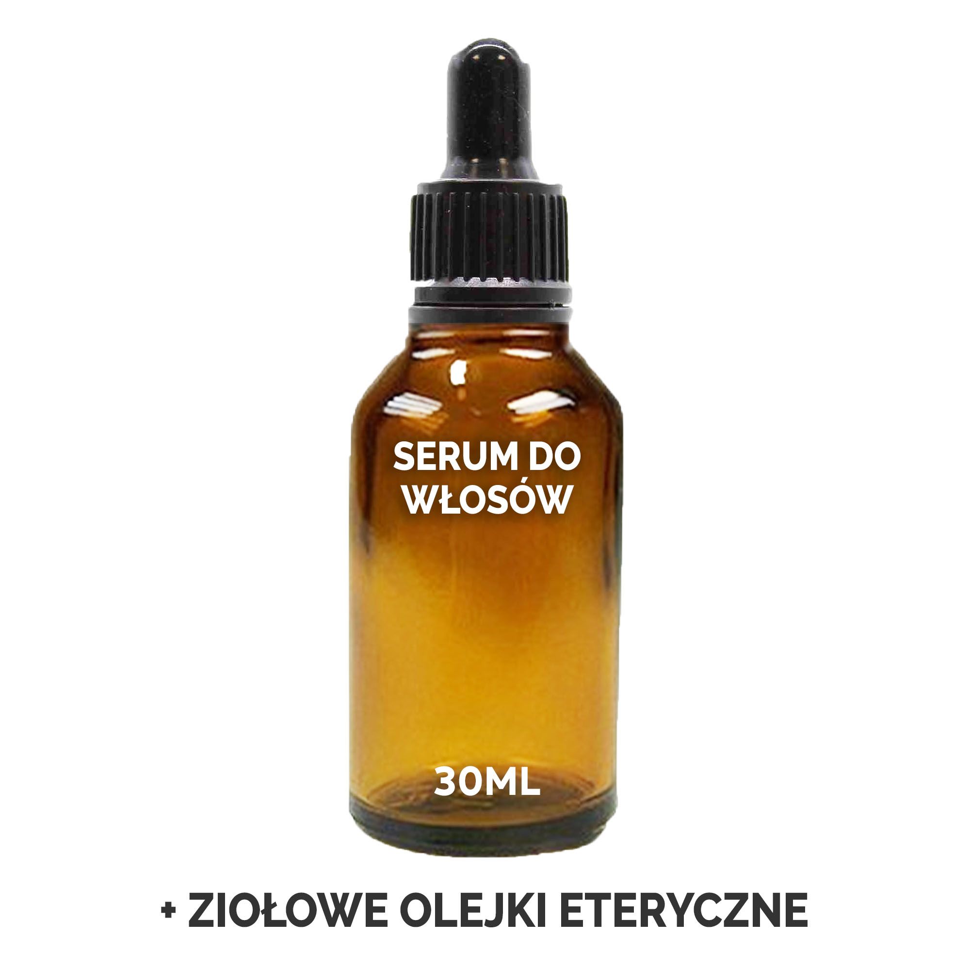 Organiczne Serum do Włosów 30 ml - Ziołowe - BEZ ETYKIETY