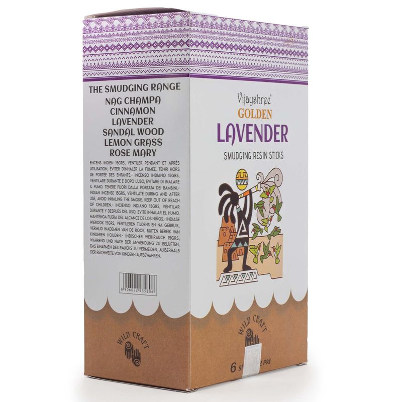 30g Golden Lavender Smudging Resin Sticks (6s)