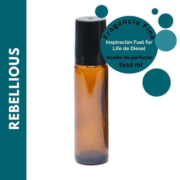 Aceite de Perfume Roll On 10ml - Sin Etiqueta - Rebellious