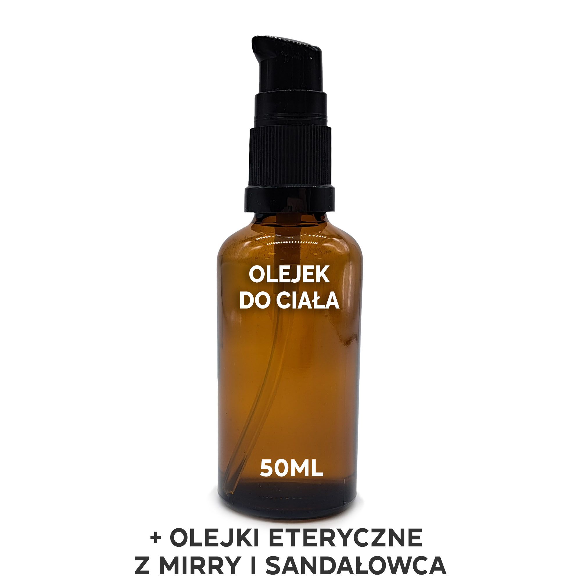 Organiczny Olejek Do Ciała 50 ml - Drzewo Sandałowe i Mirra - BEZ ETYKIETY
