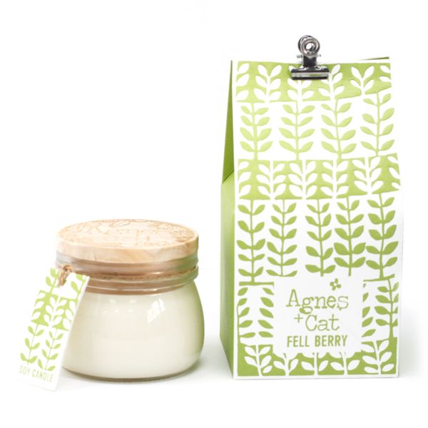 180g Poklon Kutija sa Sojinom Svijećom u Staklenki  - Fell Berry