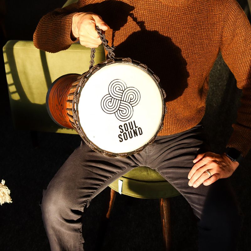 Large Pro Djembe Drum - Soul Sound (low) - 50cm (22cm Diameter)