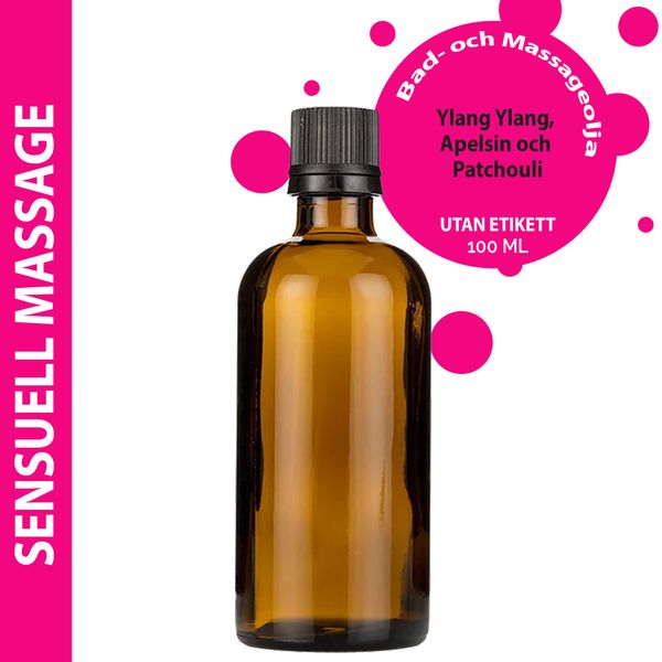 Sensuell Massageolja - 100ml - Utan Etikett