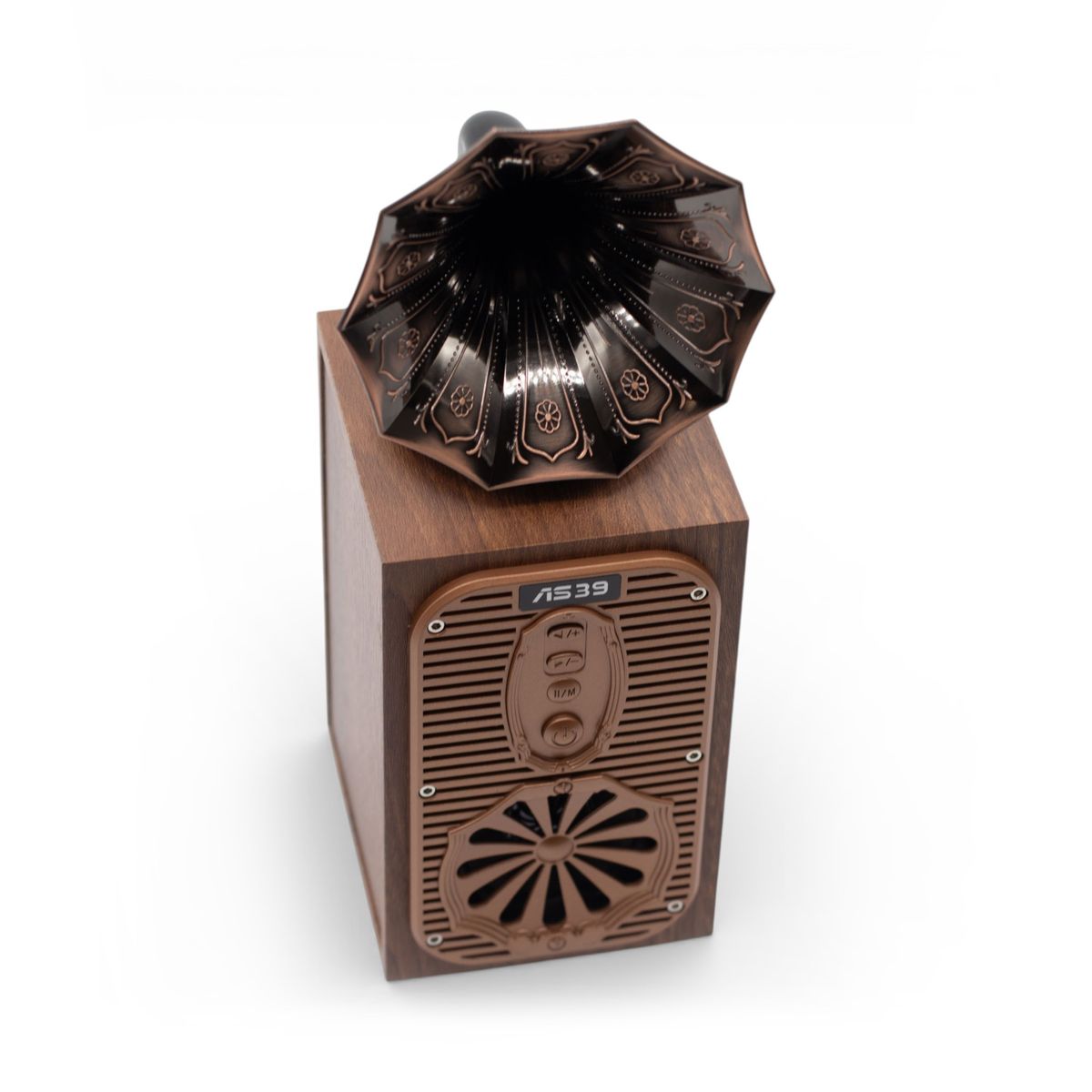 Altifalante retro de gramofone alto (Extra Alto) - Bluetooth - 8 watts