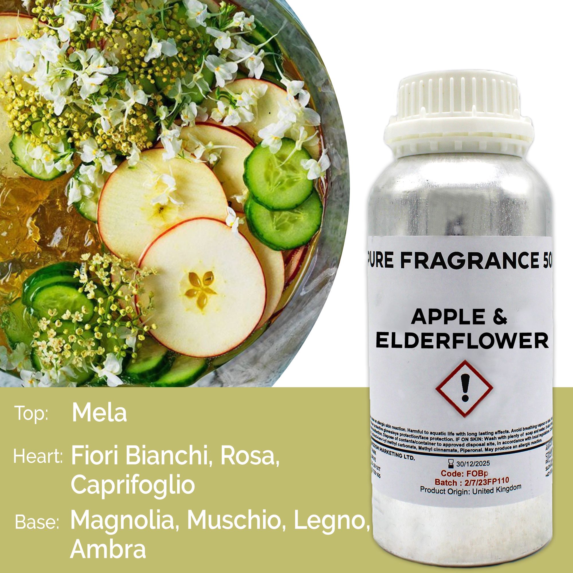 Fragranza Pura 500g - Mela & Fiori di Sambuco