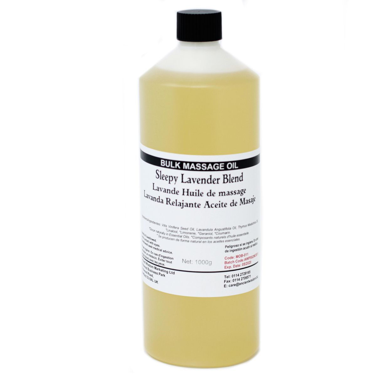 Óleo de Massagem 1 kg - Lavanda Sonolenta