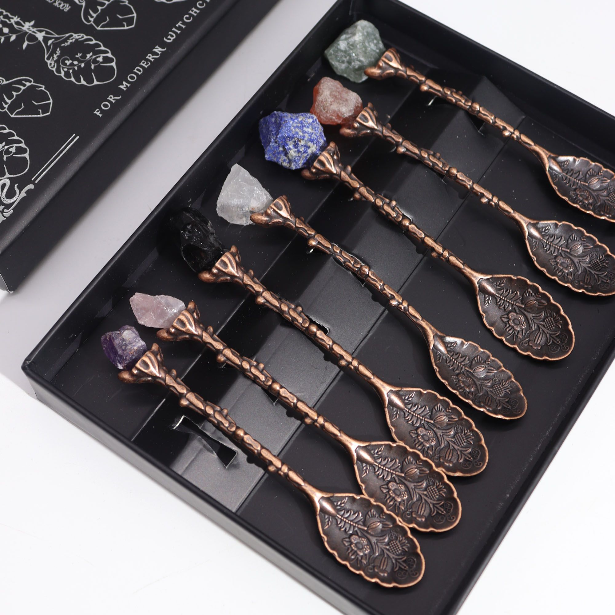Gemstone Crystal Witch Spoons