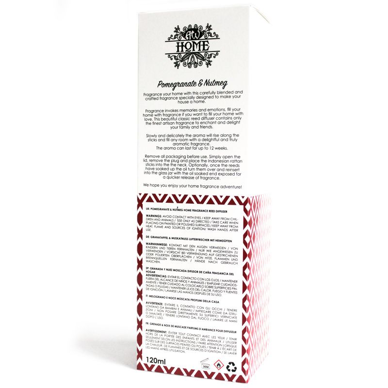 120ml Reed Diffuser -  Pomegranate & Nutmeg