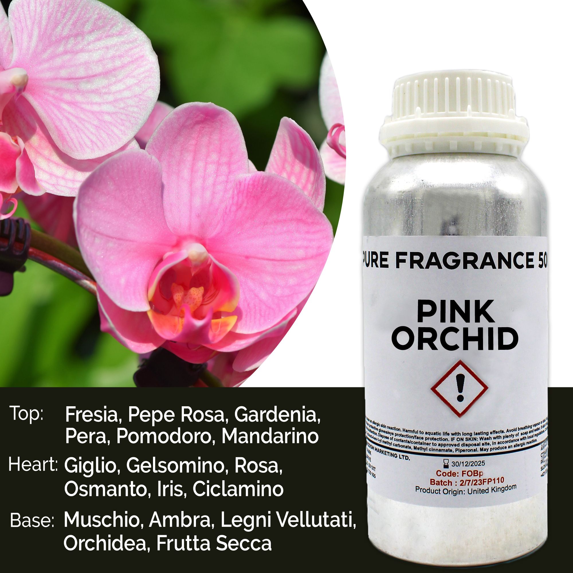 Fragranza Pura 500g - Orchidea Rosa