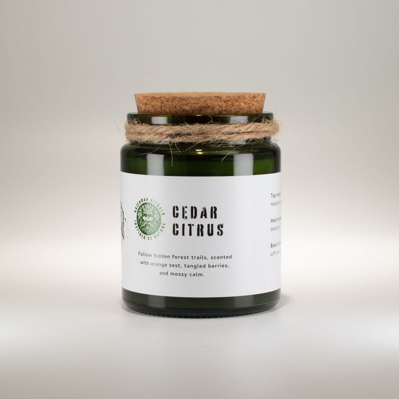 Woodwick Soy Candle - Cedar Citrus