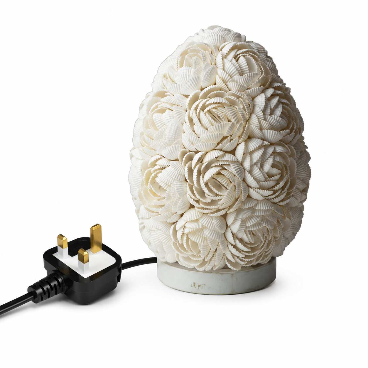 Boho Sea Shell Lamp - Rose Oval - 20cm (UK)